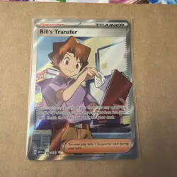 Bill's Transfer 194/165 Scarlet & Violet 151 Ultra Rare Supporter Pokemon - Image 1