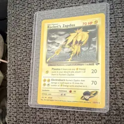 Pokemon Rocket's Zapdos Gym Challenge 15/132 Rare 70 HP English Unlimited HOLO - Image 2