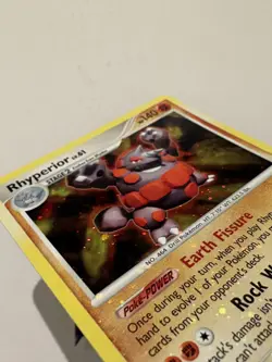 Holo Swirl Rhyperior 12/130 Diamond and Pearl Pokemon TCG LP+ - Image 3