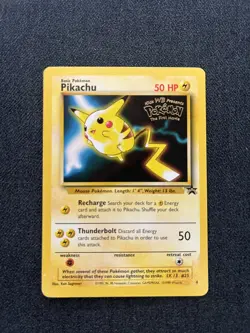 Pokemon TCG Pikachu Wizards Black Star 4 Promos Regular Rare Lightly Played - Image 1