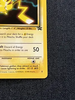 Pokemon TCG Pikachu Wizards Black Star 4 Promos Regular Rare Lightly Played - Image 5