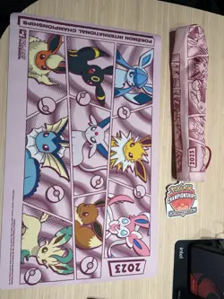 Pokemon 2023 EUIC Eevee Evolutions Playmat - Pokemon Center Exclusive - Image 1