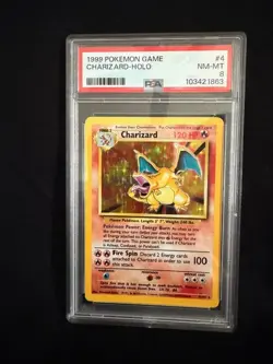 1999 Pokemon Base Set Charizard Holo #4 PSA 8 NM-MT WOTC Vintage - Image 2