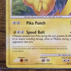 Pokemon Pikachu 70/100 Diamond & Pearl Stormfront MP Pokemon TCG 2008 - Image 5