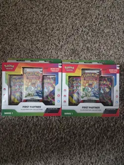 Pokemon TCG First Partner Illustration Collection Series 1 Lot of 2 - Image 1