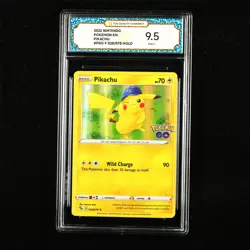 TQG 9.5 MINT+ 2022 Pokemon GO ENG Pikachu F 028/078 Holo - Image 1