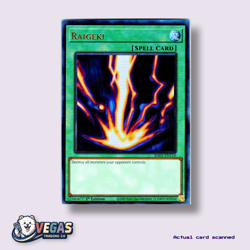Raigeki RA05-EN110 1st Edition Ultimate Rare NM Yu-Gi-Oh! - Image 1