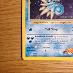 Misty's Seadra Holo Prerelease Pokemon Card 9/132 Gym Heroes Excellent Condition - Image 4