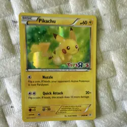 Pokemon Pikachu Toys R Us Promo Holo Basic XY 26/83 HP 60 Card - Image 1