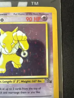 Pokemon Hypno 8/62 Fossil Holo Rare Stage 1 90 HP Card English - Image 3