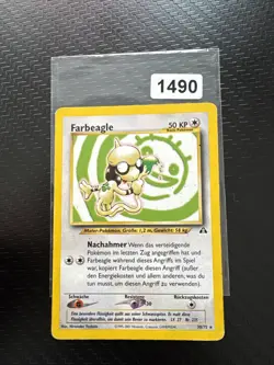 Smeargle Farbeagle 30/75 Non Holo Rare Neo Discovery German Pokemon Card WOTC - Image 1
