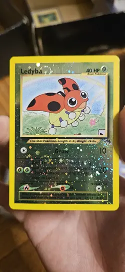 Ledyba 7/18 Southern Island Reverse Holo WOTC Vintage Promo Pokemon Card - Image 1