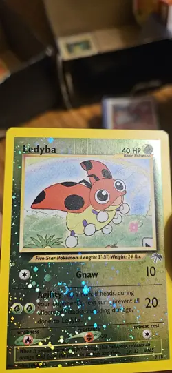 Ledyba 7/18 Southern Island Reverse Holo WOTC Vintage Promo Pokemon Card - Image 3
