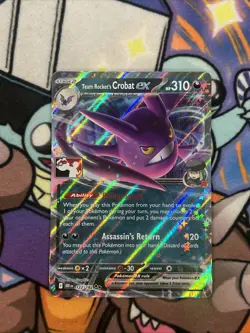 Team Rocket's Crobat Ex Pokemon Prize Pack Series 8 Promo Pokemon Card NM - Image 1