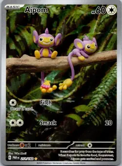 Pokemon Aipom Paradox Rift 211/182 Trading Card NM - Image 1