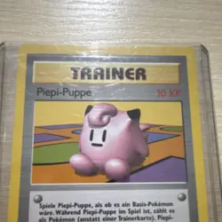 2 (two) Pokemon Trainer Card Lot Piepi-Puppe German Base 1st Ed 70/102 71… - Image 2