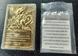 1999 Pokemon MEWTWO 23K GOLD PLATED Trading Card Nintendo Authentication Card - Image 4
