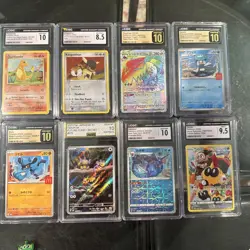 POKEMON GRADED 8 CARD LOT $200+ Value, First Buyer Gets It CHEAP! See Pics - Image 1