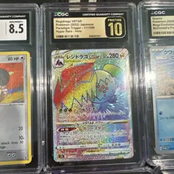 POKEMON GRADED 8 CARD LOT $200+ Value, First Buyer Gets It CHEAP! See Pics - Image 4