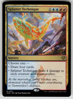 Splatter Technique Rare Secrets of Strixhaven 231 MTG Near Mint 2026 - Image 1