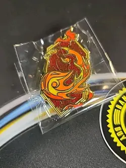 Magic Con Exclusive Mana Pin 2025 Mountain New Atlanta Red MTG WOTC - Image 1