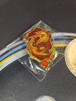 Magic Con Exclusive Mana Pin 2025 Mountain New Atlanta Red MTG WOTC - Image 3