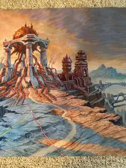 Magic The Gathering Double Masters 8 Ft Table Playmat Urza Lands Karn Ultra Pro - Image 4