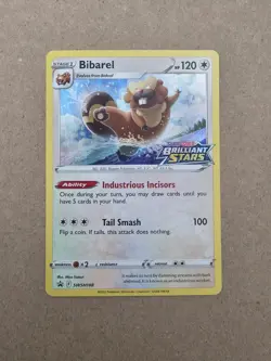 Bibarel SWSH188 Sword & Shield Brilliant Stars Stamped Promo Cards Pokemon TCG - Image 1