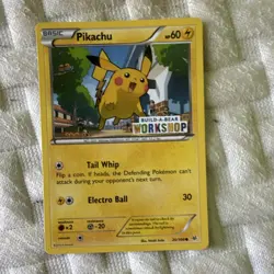 Pokemon Pikachu Build-A-Bear Workshop Promo 20/108 Basic HP 60 Card - Image 1