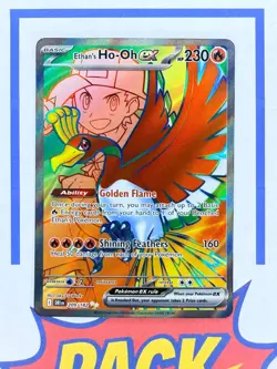 Ethan's Ho-Oh ex Full Art Ultra Rare Destined Rivals Pokemon TCG 219/182 - Image 1
