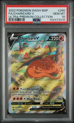PSA 10 Charizard V #260 SWSH260 Full Art Promo Pokemon UPC Ultra Premium Coll. - Image 1