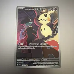 Pokemon Co. Team Rocket's Mimikyu 238/217 IR Holo Full Art English - Image 1