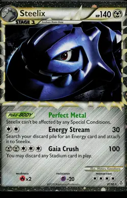 Pokemon Card - Steelix Prime HGSS Unleashed 87/95 Prime Rare - Image 1