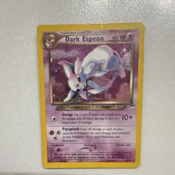 Pokemon TCG Dark Espeon Neo Destiny Holo Unlimited Rare Card 4/105 - Image 1