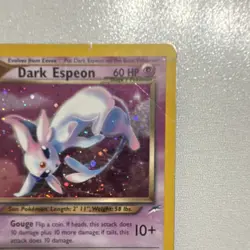Pokemon TCG Dark Espeon Neo Destiny Holo Unlimited Rare Card 4/105 - Image 2