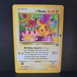 Birthday Pikachu 24/53 Celebrations Holo Black Star Promo Pokemon NM - Image 1