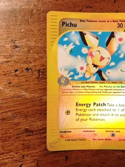 PICHU 22/165 Expedition Reverse HOLO - Carta Pokemon Rara! ⭐ - Image 3