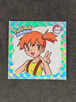 Misty Pr36 - Pokemon Artbox Series 1 Silver Prism Holo Sticker 1999 - Image 1