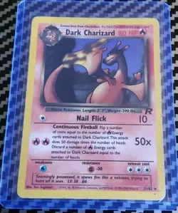 Dark Charizard 21/82 Non Holo Team Rocket Unlimited Base Original WotC Pokemon - Image 1
