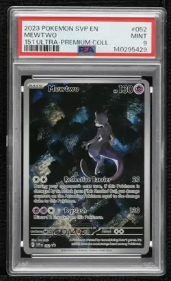 Mewtwo Pokemon Scarlet & Violet Black Star Promo PSA 9 MINT - Image 3