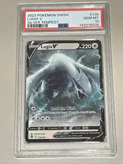 Lugia V 138/195 Ultra Rare Pokemon SWSH Silver Tempest PSA 10 GEM MINT - Image 1