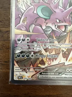 The Pokemon Company Team Rocket's Nidoking EX 233/182 Destined Rivals Holo - Image 5