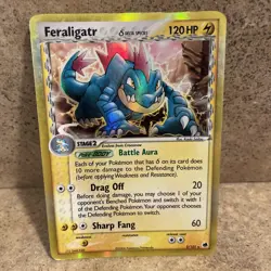 Feraligatr 2/101 Delta Species Dragon Frontiers Holo Pokemon MP/HP 2006 Electric - Image 2