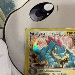 Feraligatr 2/101 Delta Species Dragon Frontiers Holo Pokemon MP/HP 2006 Electric - Image 4