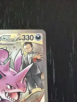 Pokemon Team Rocket's Nidoking EX Holo 330 HP Rare 233/182 Destined Rivals - Image 3