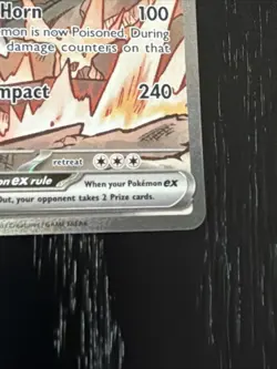 Pokemon Team Rocket's Nidoking EX Holo 330 HP Rare 233/182 Destined Rivals - Image 4