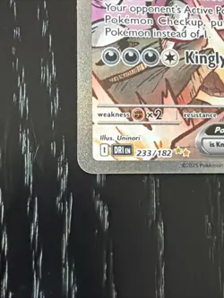 Pokemon Team Rocket's Nidoking EX Holo 330 HP Rare 233/182 Destined Rivals - Image 5
