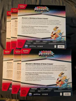 Prismatic Evolutions Poster Collection Boxes Pokemon TCG Lot of 6 (18 Packs) - Image 3