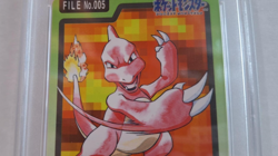 Pokemon- Charmeleon- Japanese Carddass Pocket Monsters File #005 - 1997- PSA 9 - Image 2