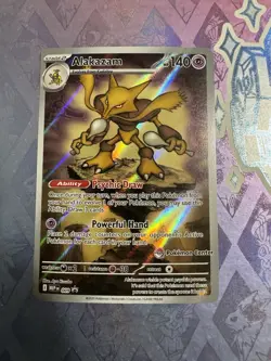 Pokemon TCG: Alakazam Pokemon Center 009 Black Star Promo NM - Image 1